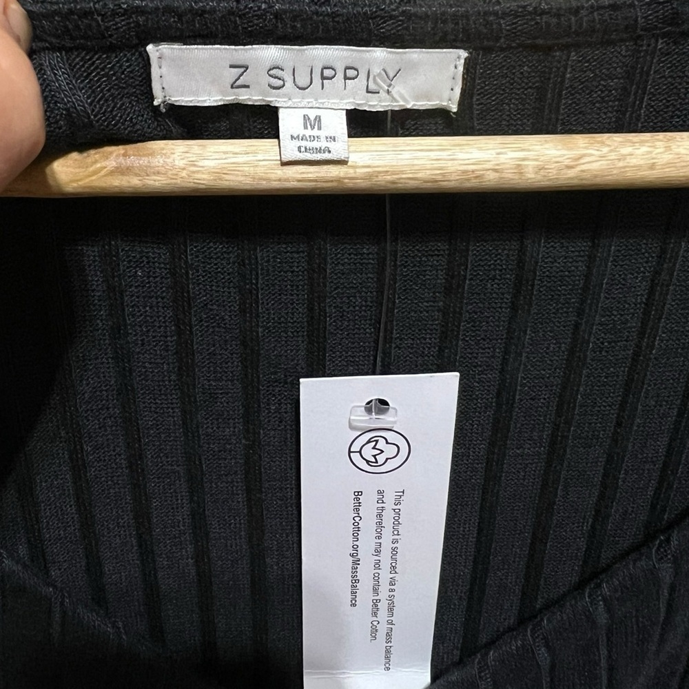 Z Supply Womens Size M Orla Ribbed Dress Peekaboo Detail & Ruching Sexy Bodycon - Picture 4 of 9